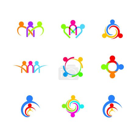 Illustration for Teamwork vector icon, modern vector illustration - Royalty Free Image