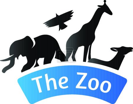 Ilustración de "Icono de tono dúo - Puerta del zoológico
" - Imagen libre de derechos