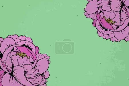 Ilustración de Flores Fondo Vector Ilustración - Imagen libre de derechos