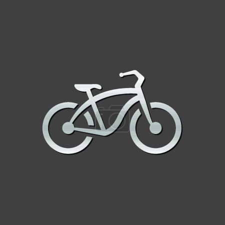 Illustration for "Metallic Icon - Low rider bicycle" - Royalty Free Image