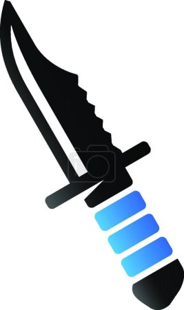 Illustration for "Duo Tone Icon - Knife" - Royalty Free Image