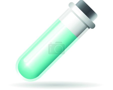 Illustration for Color Icon - Test tube vector illustration - Royalty Free Image