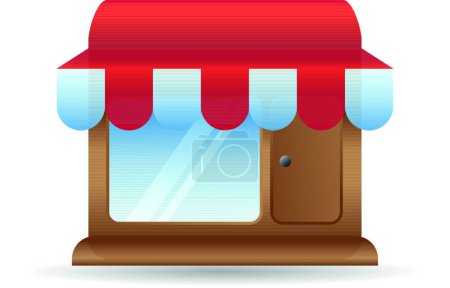 Illustration for Color Icon - Shop vector illustration - Royalty Free Image