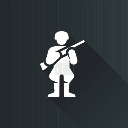 Illustration for Metro Icon - World War army - Royalty Free Image