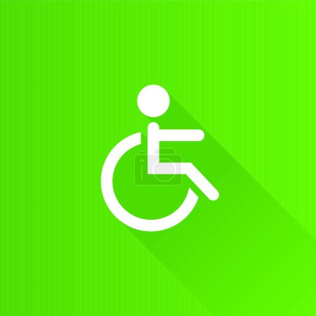 Illustration for Metro Icon - Disabled access - Royalty Free Image