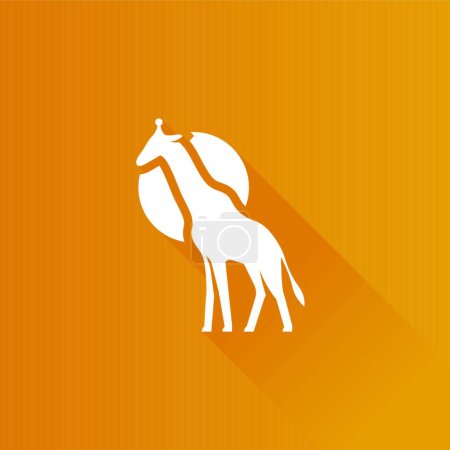 Téléchargez les illustrations : Icône Metro - Illustration vectorielle girafe - en licence libre de droit