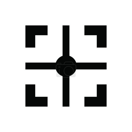 Ilustración de Icono de destino, símbolo web, ilustración vectorial - Imagen libre de derechos