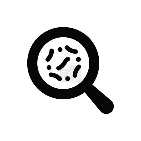 Ilustración de "Bacterias icono de búsqueda, "vector de ilustración - Imagen libre de derechos