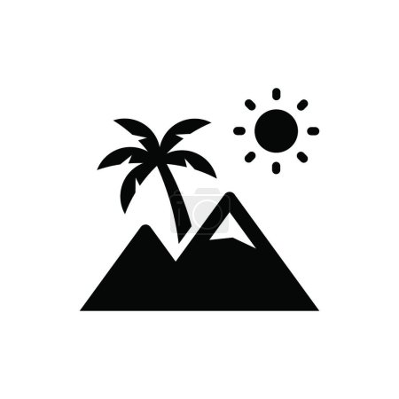 Ilustración de "Icono de las montañas ", ilustración vectorial - Imagen libre de derechos