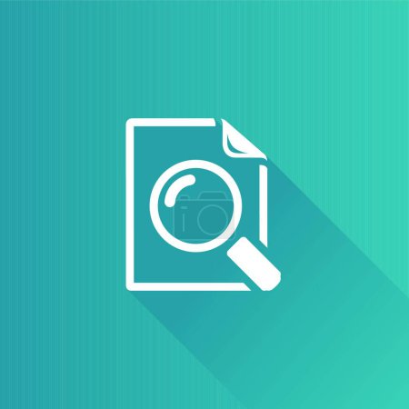 Illustration for Metro Icon - Magnifier vector illustration - Royalty Free Image