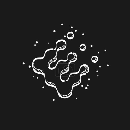 Illustration for "Sketch icon in black - Printing raster dots" - Royalty Free Image