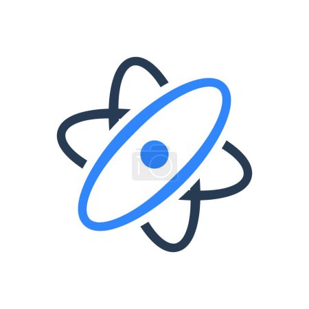 Ilustración de Icono del átomo, ilustración simple web - Imagen libre de derechos
