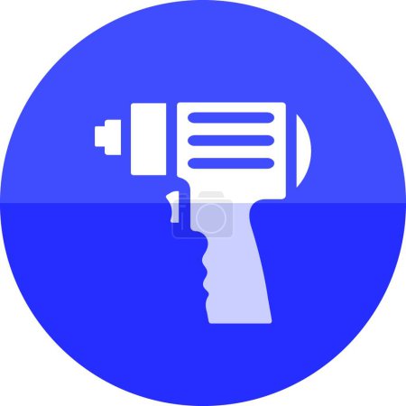 Illustration for "Circle icon - Electric screwdriver" - Royalty Free Image