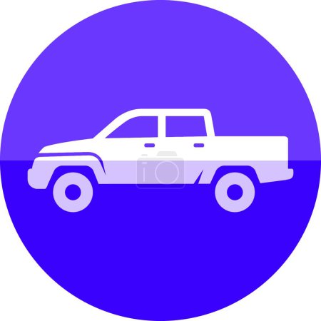 Illustration for Circle icon - Truck small vector illustration - Royalty Free Image