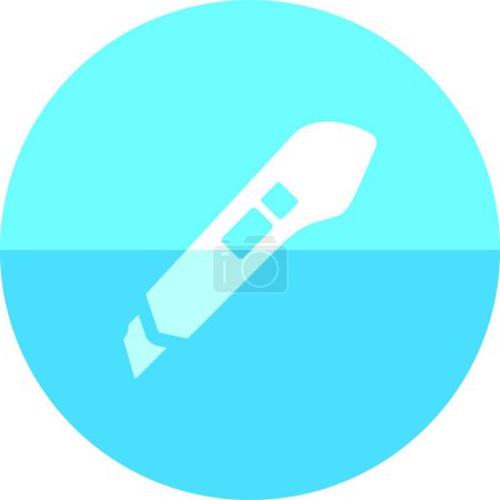 Illustration for Circle icon - Knife vector illustration - Royalty Free Image