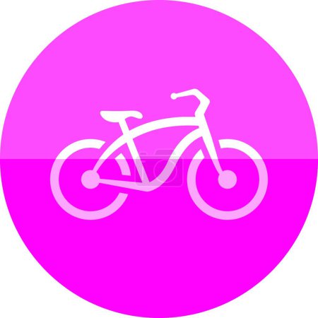 Illustration for "Circle icon - Low rider bicycle" - Royalty Free Image