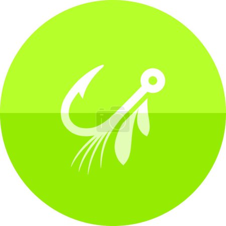 Illustration for Circle icon - Fishing lure vector illustration - Royalty Free Image