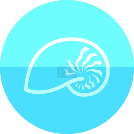 Illustration for "Circle icon - shell  vector illustration" - Royalty Free Image