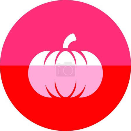 Illustration for Circle icon - Pumpkin vector illustration - Royalty Free Image