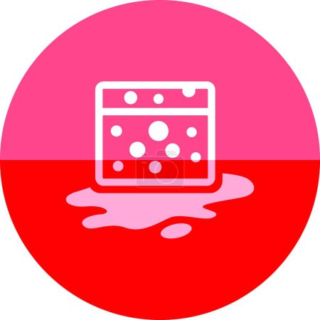 Ilustración de Esponja limpieza icono vector ilustración - Imagen libre de derechos