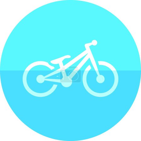 Ilustración de "Icono del círculo - Bicicleta de prueba" - Imagen libre de derechos
