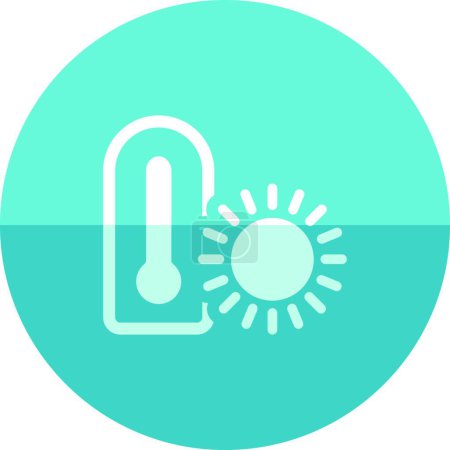 Illustration for "Circle icon - Thermometer vector illustration" - Royalty Free Image