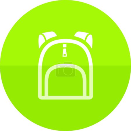 Illustration for "Circle icon - School bag" - Royalty Free Image