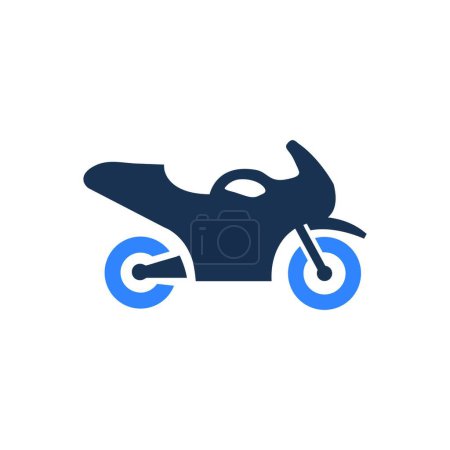 Illustration for Motorcycle icon vector illustration - Royalty Free Image