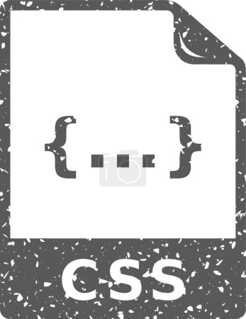 Téléchargez les illustrations : "Grunge icon - CSS file format" - en licence libre de droit