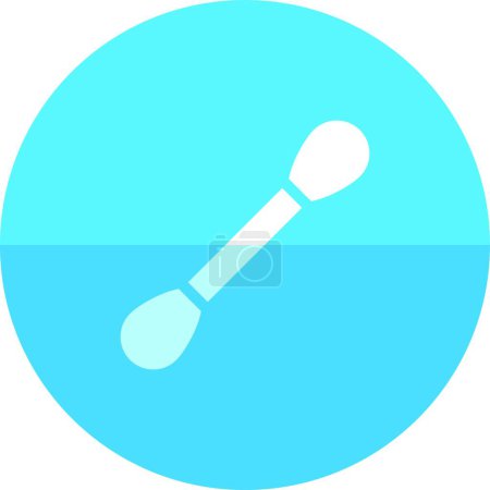 Illustration for Circle icon. Cotton bud, vector illustration - Royalty Free Image