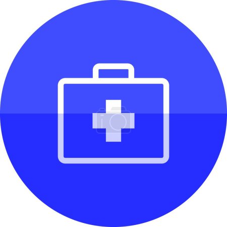 Illustration for Circle icon. Medical case, vector illustration - Royalty Free Image