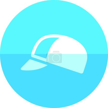 Illustration for Cycling hat, simple vector illustration - Royalty Free Image
