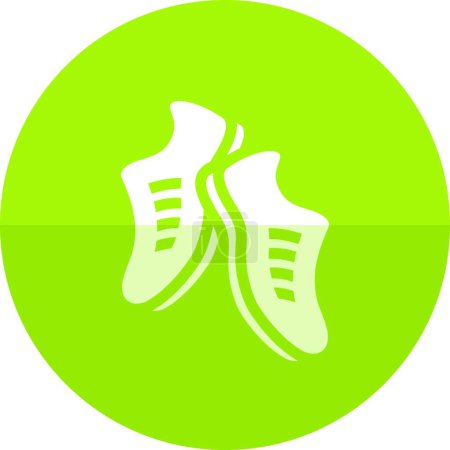 Illustration for Circle icon. Shoes, vector illustration - Royalty Free Image