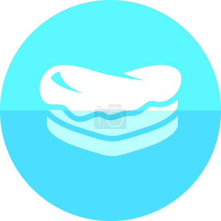 Illustration for Circle icon. Cake, vector illustration - Royalty Free Image