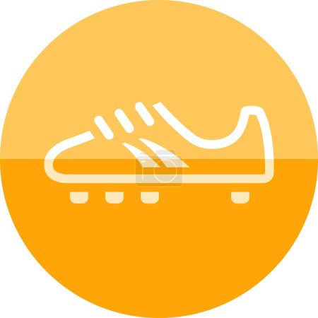 Illustration for Circle icon. Soccer Shoe, modern vector illustration - Royalty Free Image