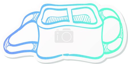 Photo for "Sticker style icon - Camera bag" - Royalty Free Image