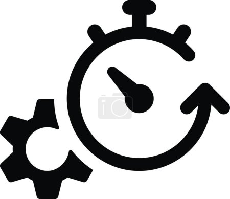 Illustration for "Performance measure icon" web icon vector illustration - Royalty Free Image