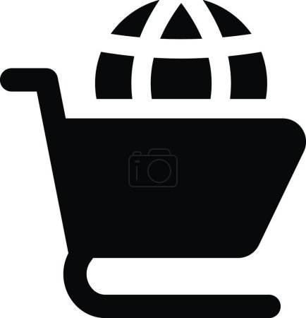 Foto de Icono de comercio electrónico, ilustración vectorial simple - Imagen libre de derechos