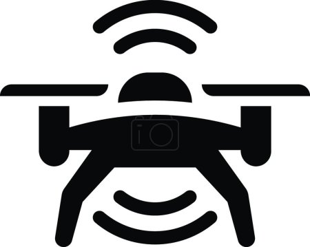 Ilustración de Drone icono web vector ilustración - Imagen libre de derechos