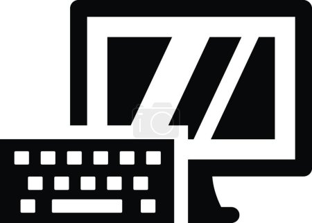 Téléchargez les photos : "icône ordinateur "illustration vectorielle - en image libre de droit
