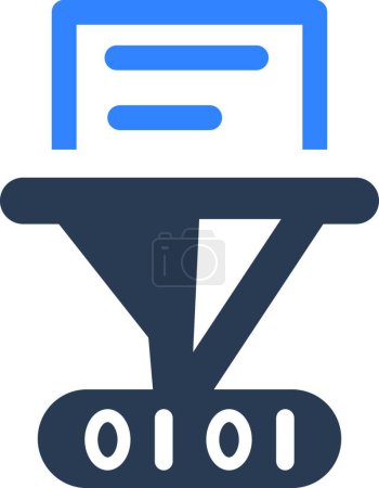 Illustration for "Hash function icon" web icon vector illustration - Royalty Free Image