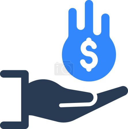 Ilustración de "Icono de ingresos "vector ilustración - Imagen libre de derechos
