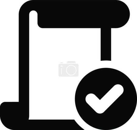 Illustration for Documents confirmation icon vector illustration - Royalty Free Image