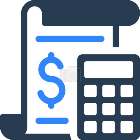 Illustration for Accounting icon, simple design - Royalty Free Image