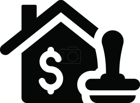 Téléchargez les photos : "Icône de prêt hypothécaire "illustration vectorielle icône web - en image libre de droit