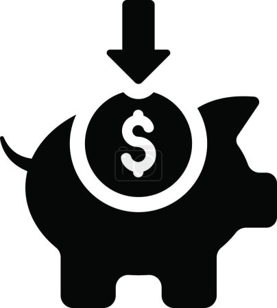 Ilustración de Reponer el icono de los fondos, ilustración simple vector - Imagen libre de derechos