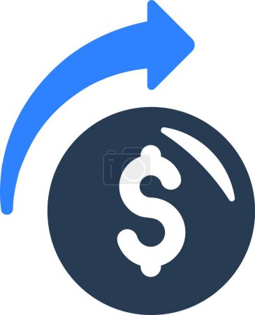 Ilustración de "Envío de icono de fondos "icono web ilustración vector - Imagen libre de derechos