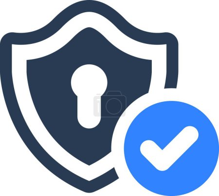 Illustration for Encrypted icon vector illustration - Royalty Free Image