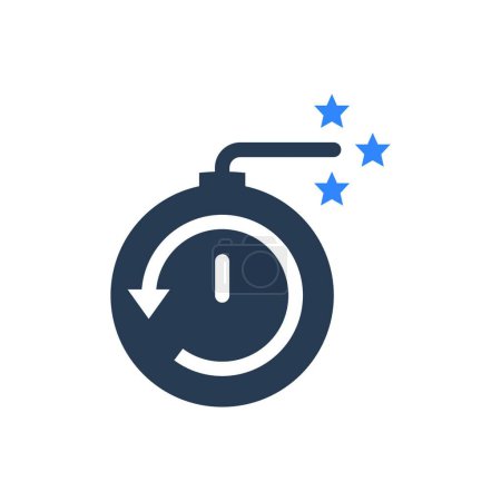 Illustration for Time bomb icon vector illustration - Royalty Free Image