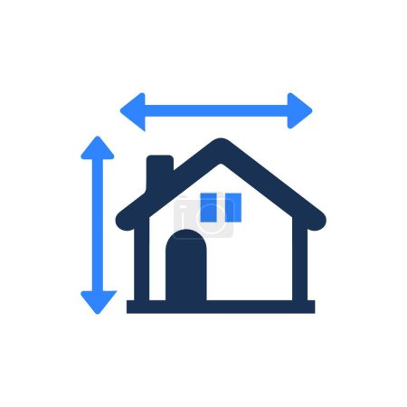 Illustration for House Plan Icon vector illustration - Royalty Free Image